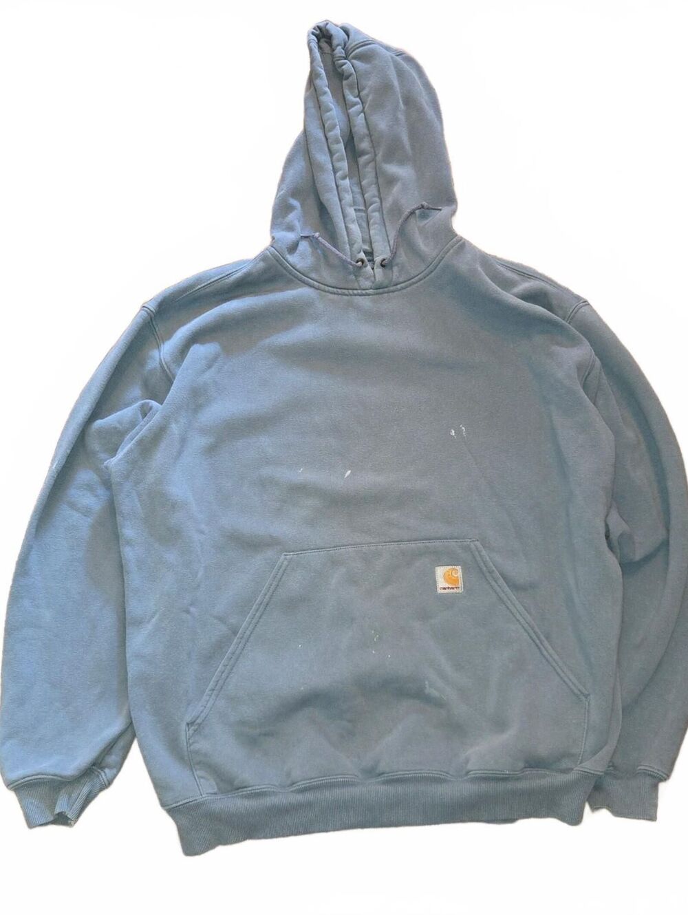Vintage Carhartt K184 Blue Heavyweight Hoodie Sweatshirt Men's XL Y2K